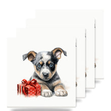 Australian Cattle Dog Puppy Drawing ceramic coasters set of 4