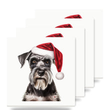 Standard Schnauzer ceramic coasters set of 4