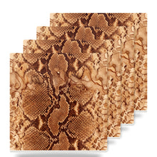 Snake Skin ceramic coasters set of 4