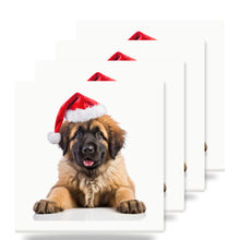 Leonberger Puppy ceramic coasters set of 4