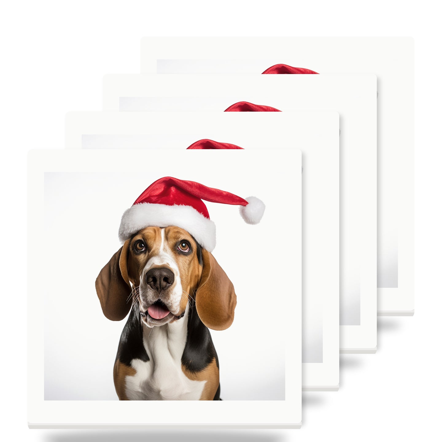 Treeing Walker Coonhound ceramic coasters set of 4