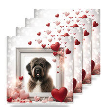 Bouvier des Flandres ceramic coasters set of 4