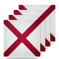 Alabama State Flag ceramic coasters set of 4