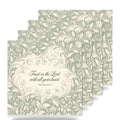 Proverbs 3:5 ceramic coasters set of 4