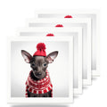 Xoloitzcuintli Puppy ceramic coasters set of 4