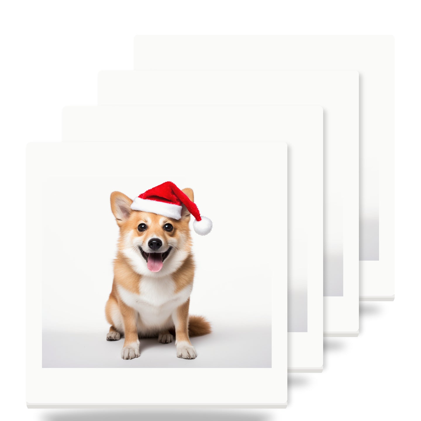 Norwegian Lundehund ceramic coasters set of 4