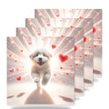 Golden Retriever ceramic coasters set of 4