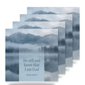 Be Still Psalm 46:10 ceramic coasters set of 4
