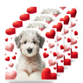 Bedlington Terrier ceramic coasters set of 4