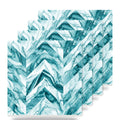 Chevron ceramic coasters set of 4