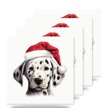 Dalmatian Puppy Drawing ceramic coasters set of 4