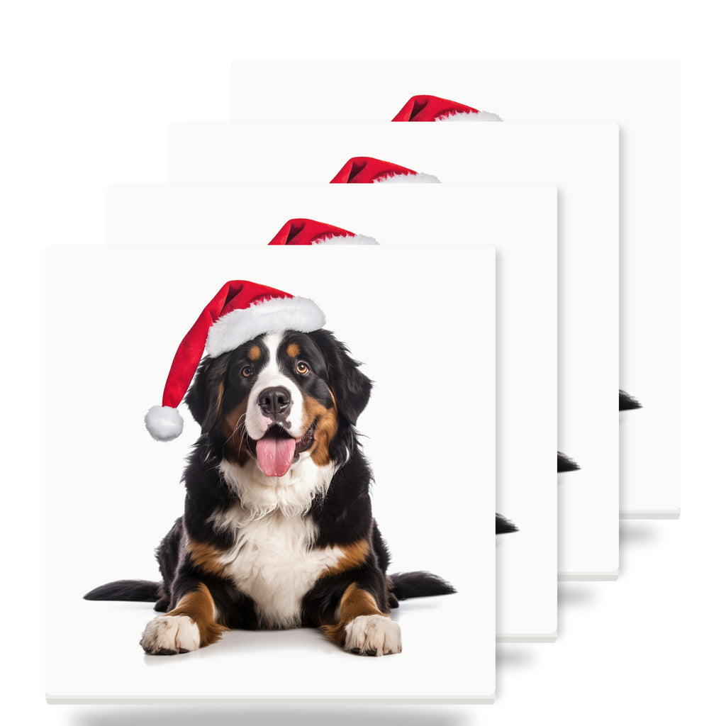Greater Swiss Mountain Dog ceramic coasters set of 4
