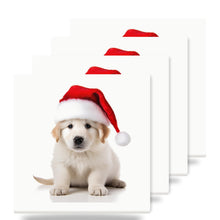 Kuvaszok Puppy ceramic coasters set of 4