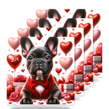 French Bulldog ceramic coasters set of 4