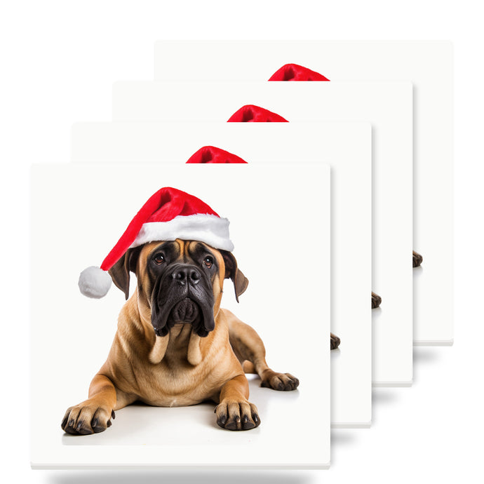 Boerboel ceramic coasters set of 4