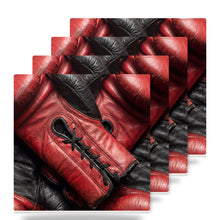 Boxing Gloves ceramic coasters set of 4