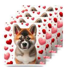 Akita ceramic coasters set of 4