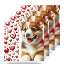 Pembroke Welsh Corgi ceramic coasters set of 4