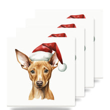 Pharaoh Hound Puppy Drawing ceramic coasters set of 4