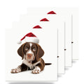 Pointer Puppy ceramic coasters set of 4