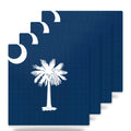 South Carolina State Flag ceramic coasters set of 4