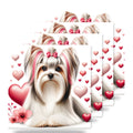 Biewer Terrier ceramic coasters set of 4