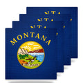 Montana State Flag ceramic coasters set of 4