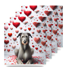 Scottish Deerhound ceramic coasters set of 4
