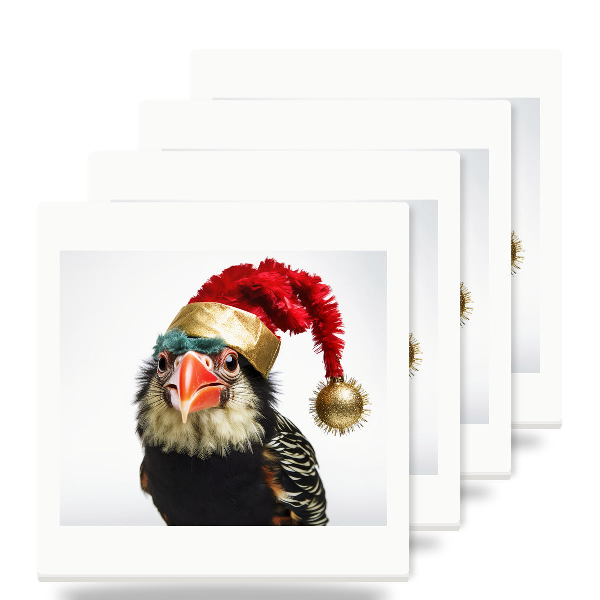 Barbet ceramic coasters set of 4
