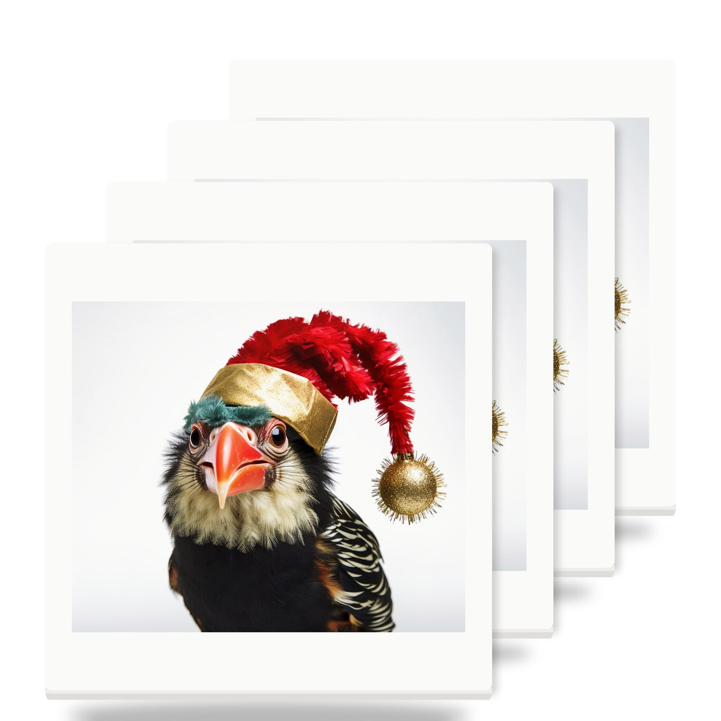 Barbet ceramic coasters set of 4