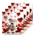 Dogo Argentino ceramic coasters set of 4