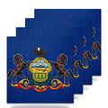 Pennsylvania State Flag ceramic coasters set of 4