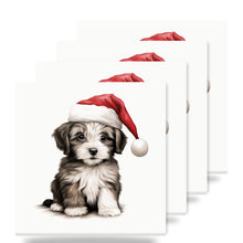 Havanese Puppy Drawing ceramic coasters set of 4
