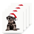 Cesky Terrier Puppy ceramic coasters set of 4