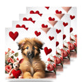 German Shepherd Dog ceramic coasters set of 4
