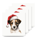 Russell Terrier Puppy Drawing ceramic coasters set of 4
