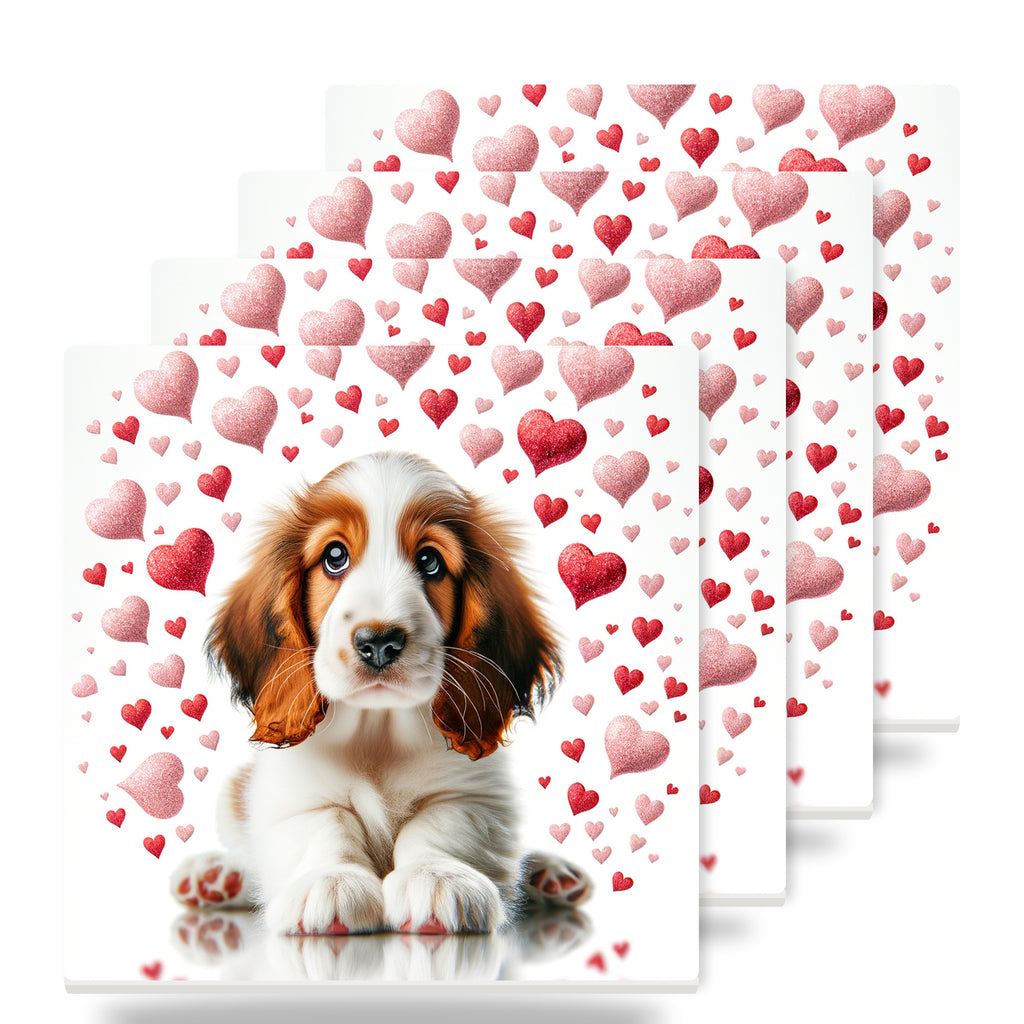 Cocker Spaniel ceramic coasters set of 4