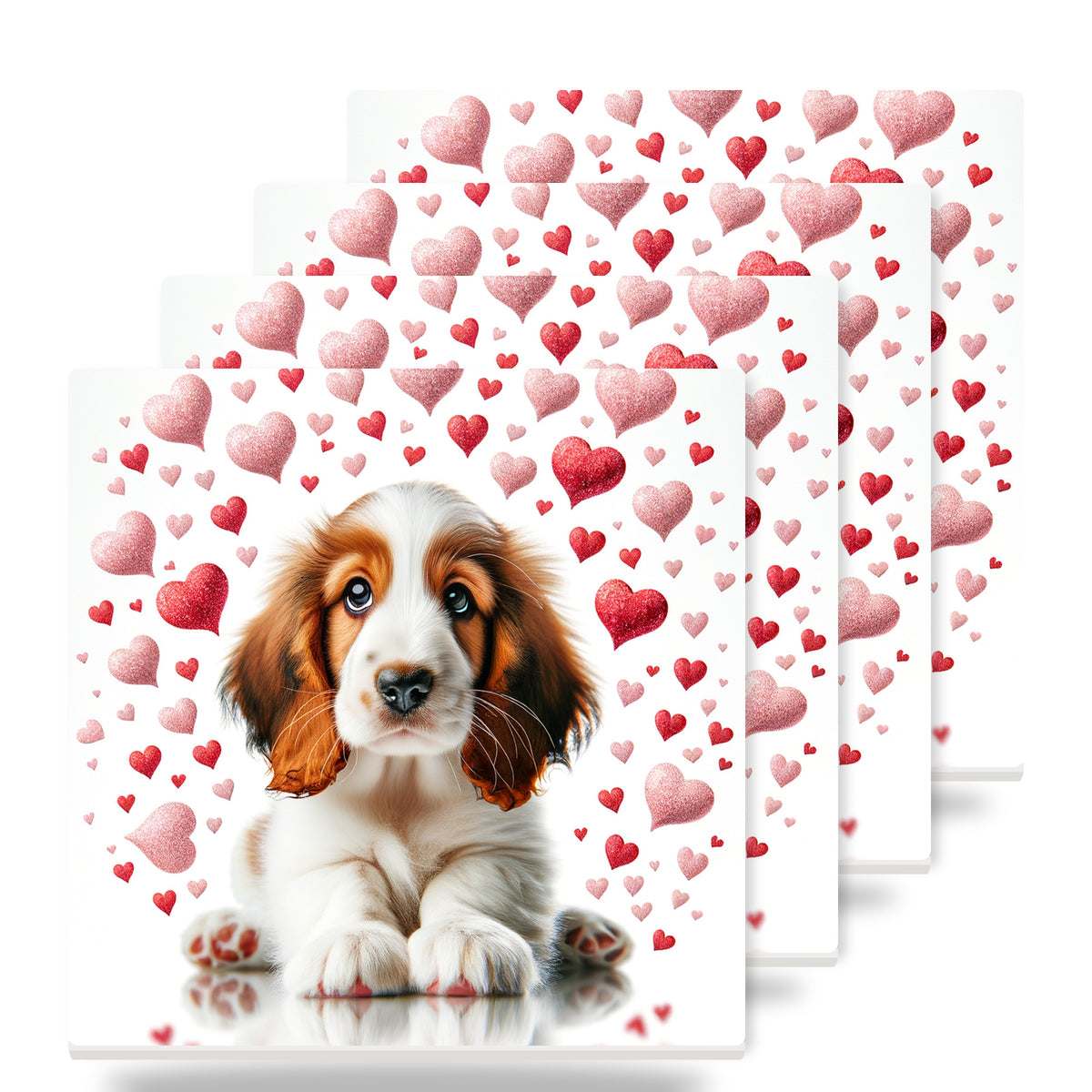 Cocker Spaniel ceramic coasters set of 4