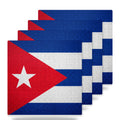 Cuba Flag Pride ceramic coasters set of 4