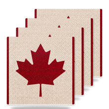 Canada Flag Pride ceramic coasters set of 4