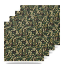 Green Camo ceramic coasters set of 4