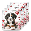 Greater Swiss Mountain Dog ceramic coasters set of 4