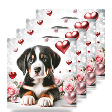 Greater Swiss Mountain Dog ceramic coasters set of 4