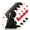 Standard Poodle ceramic coasters set of 4
