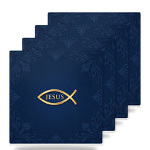 Ichthys Fish ceramic coasters set of 4