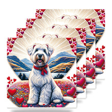 Soft Coated Wheaten Terrier ceramic coasters set of 4