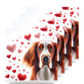 Welsh Springer Spaniel ceramic coasters set of 4