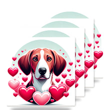 Beagle ceramic coasters set of 4