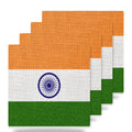 India Flag Pride ceramic coasters set of 4