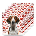 Beagle ceramic coasters set of 4